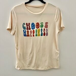 Choose Happy Short Sleeve Graphic T-Shirt